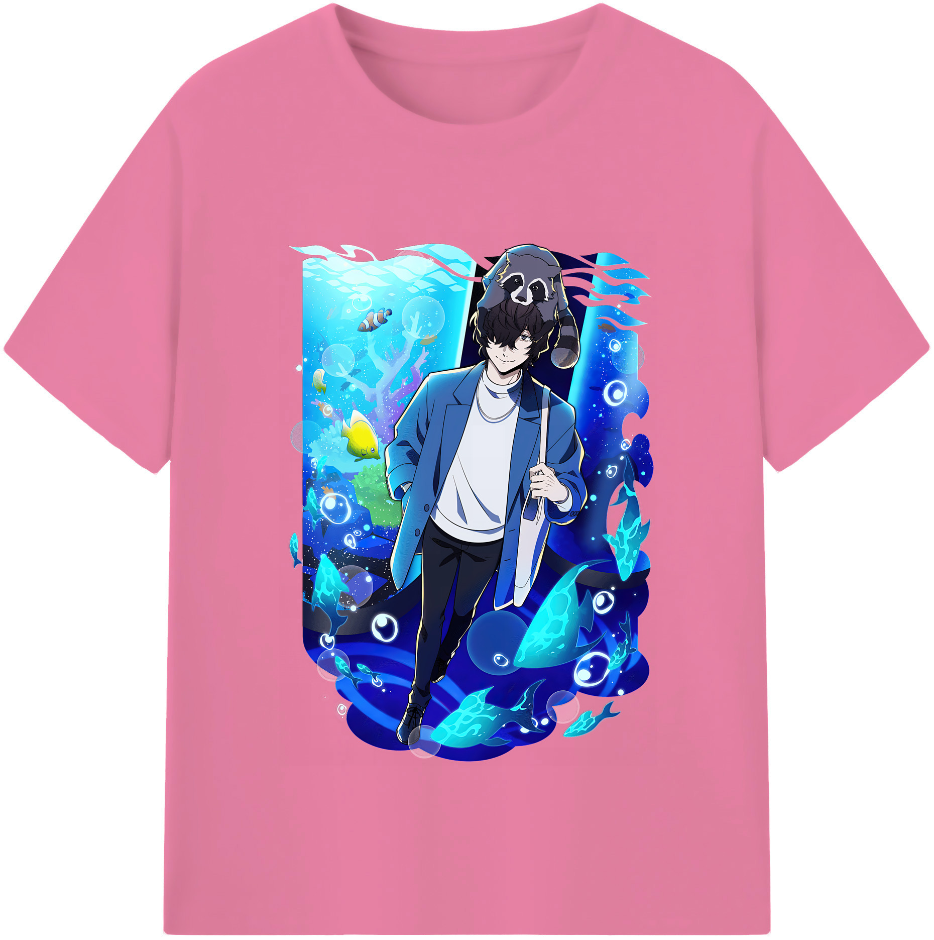（画像用） 文豪ストレイドッグス Bungo Stray Dogs 綿100％半袖Tシャツ（フロントプリント）